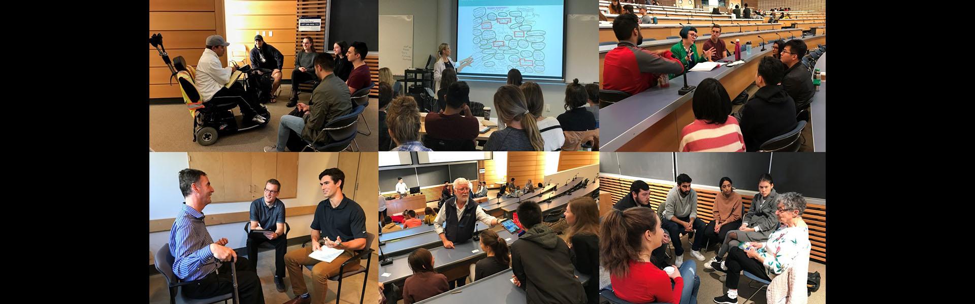 Photo of patients in student learning activities