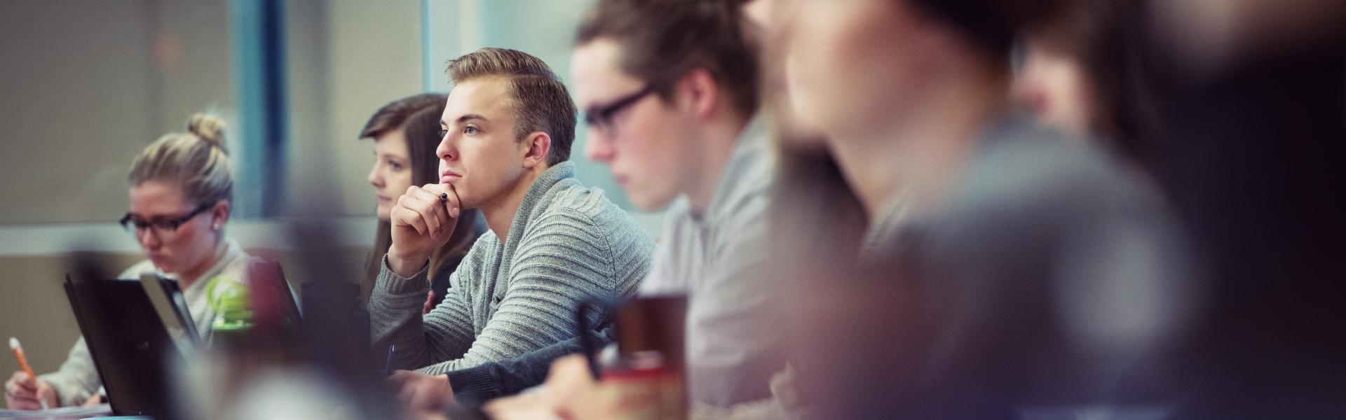 Photo of students in class